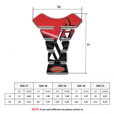 Honda Tank Fuse Stylish VFR Logo High-Quality Silicone Sticker