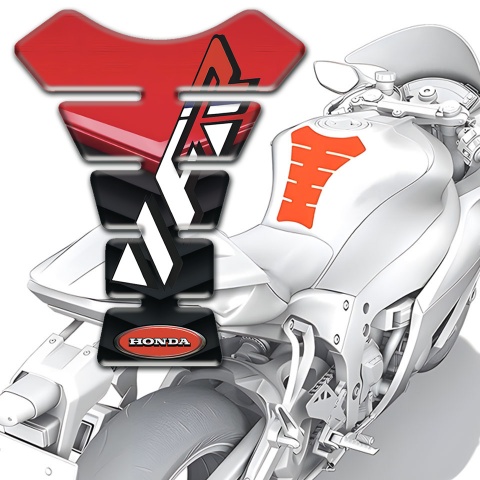 Honda Tank Fuse Stylish VFR Logo High-Quality Silicone Sticker