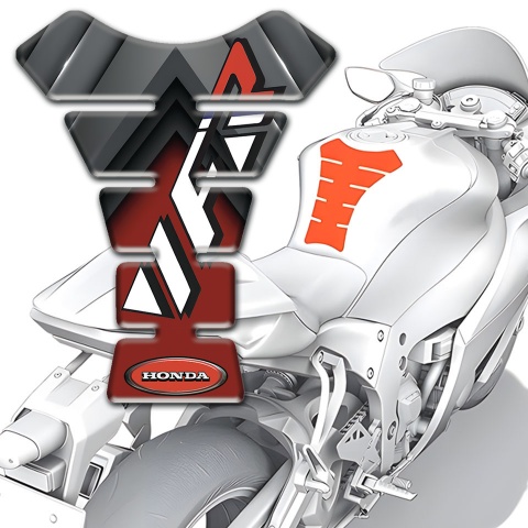 Honda Tank Pad Motorbike Silicone Sticker VFR Logo Design 