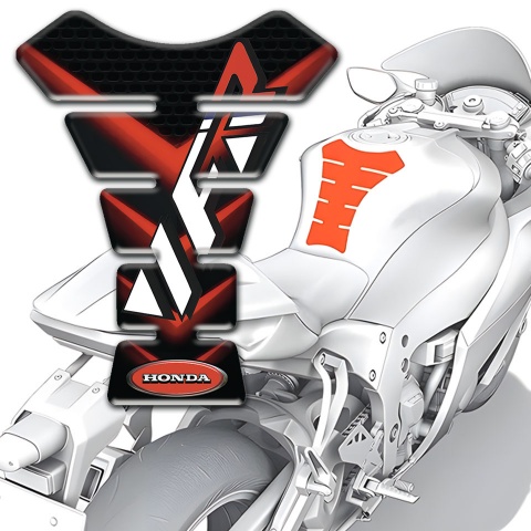 Honda Tank Pad Motorbike VFR Edition Black Red base Type 