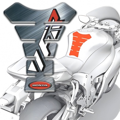 Honda Tank Pad Protector VFR Logo Polished Metal Effect Base 