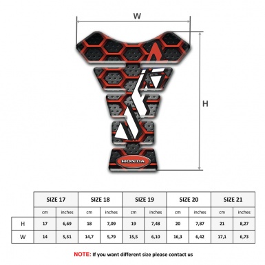 Honda Tank Fuse VFR Style Red Figures Edition 