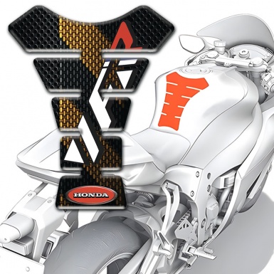 Honda Tank Fuse VFR Logo Black Brown Base Patterns 