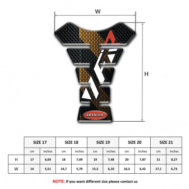 Honda Tank Fuse VFR Logo Black Brown Base Patterns 