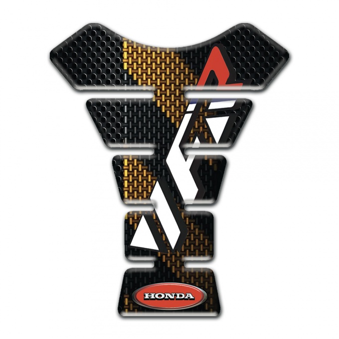 Honda Tank Fuse VFR Logo Black Brown Base Patterns 