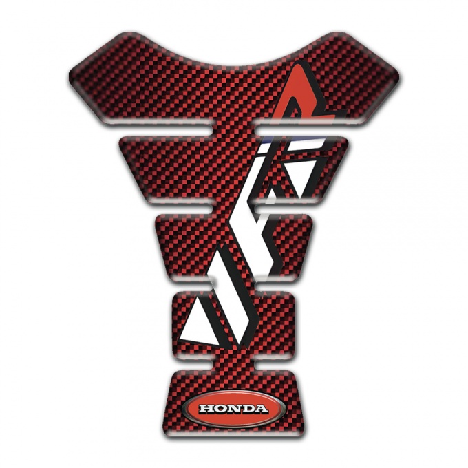 Honda Tank Guard Pads VFR Logo Red carbon Edition 