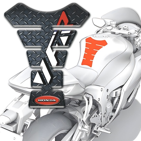 Honda Tank Fuse VFR Logo Rough Surface Effect Design 