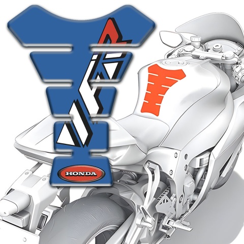 Honda Tank Guard Pads Blue Design VFR Logo 