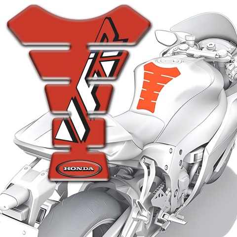 Honda Tank Pad Protector Red Design VFR Logo 