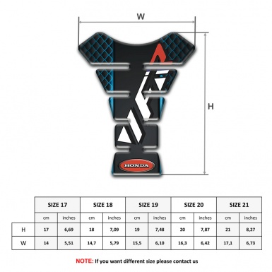 Honda Tank Pad Protector Neon Mesh Motive VFR Style 