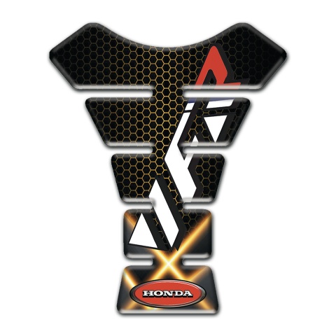 Honda Tank Protector Orange Crossed Lights Design VFR Logo 