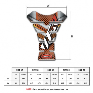 Honda Tank Guard Pads Copper Decoration VFR Logo 