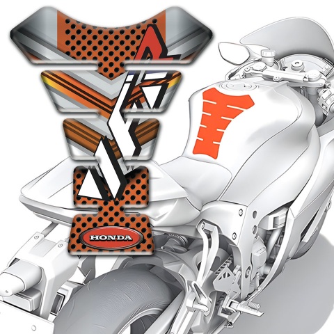 Honda Tank Guard Pads Copper Decoration VFR Logo 