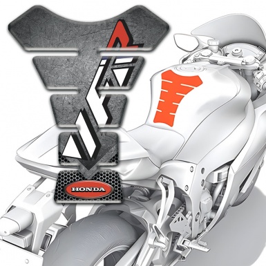 Honda Tank Pad Motorbike VFR Logo Scratched Plate Effect 