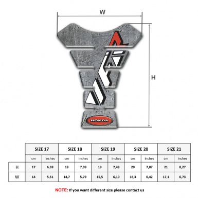 Honda Tank Protector VFR Logo Stone Design 