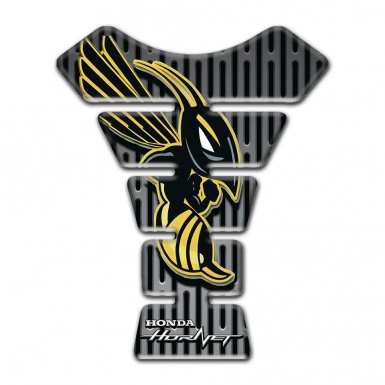 Honda Tank Guard Pads Grey Base elements and Hornet Logo 