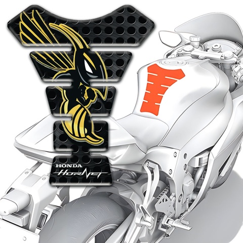 Honda Tank Pad Protector Black Perforated Effect Base Hornet Style 