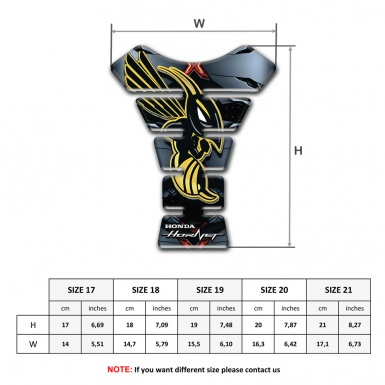 Honda Tank Guard Pads Anti Slip Sticker Hornet Edition 