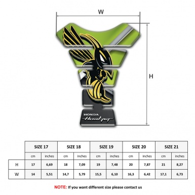 Honda Tank Fuse Fresh Green with Grey Base Hornet Version 