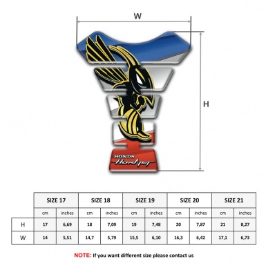 Honda Tank Protector Multicolored Background Hornet Logo Style 