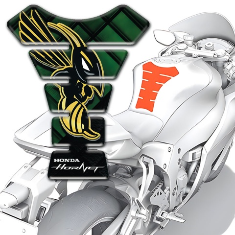 Honda Tank Fuse Green Black Figures Base Hornet Logo 