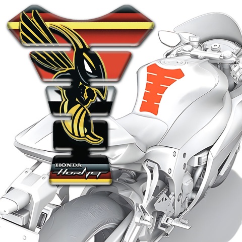 Honda Tank Guard Pads Multicolored Design Hornet Style 