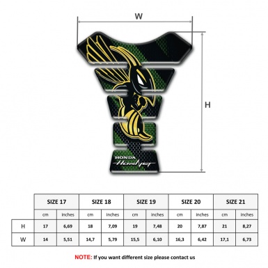 Honda Tank Protector High-Quality  Silicone Sticker Unique Design 