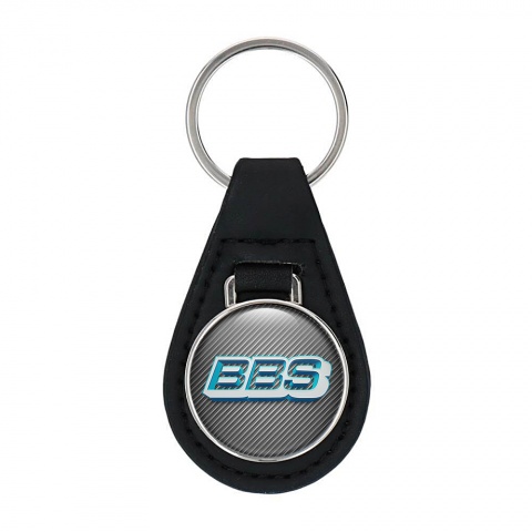 BBS Key Fob Leather Carbon Neon Logo