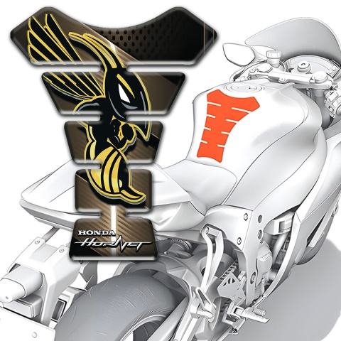 Honda Tank Pad Protector Bronze Base Motif Hornet Logo 
