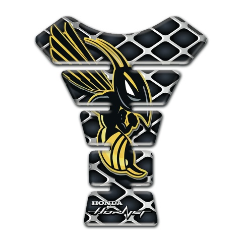 Honda Tank Pad Protector large Grid Base Style Hornet Logo 