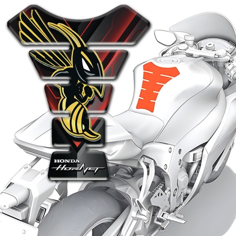 Honda Tank Fuse Hornet Logo Silicone Sticker with Unique Design 
