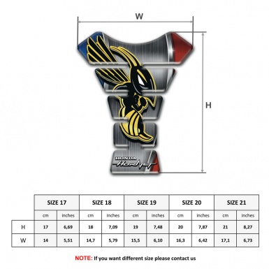 Honda Tank Pad Protector High End Edition Hornet Logo Version 