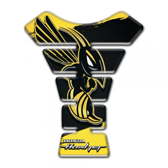 Honda Tank Protector Black Yellow Paints Base Hornet Edition 