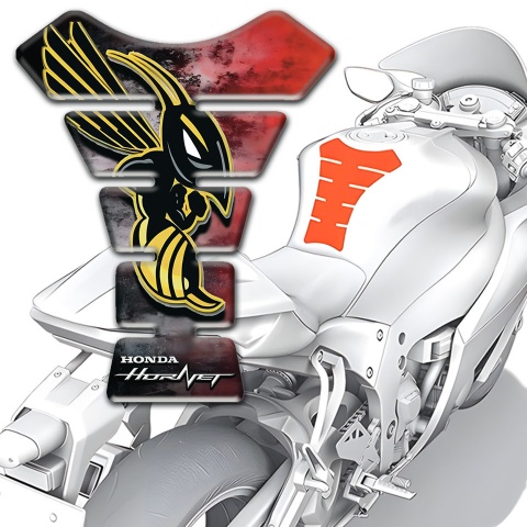 Honda Tank Pad Protector Mixed Colors Design Logo Hornet Style 
