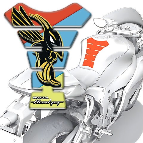 Honda Tank Protector Hornet Logo with Fresh Colors Base Design 