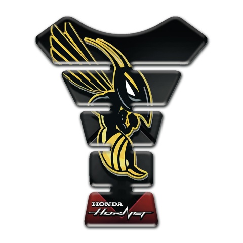 Honda Tank Fuse Black Red Base Print and Hornet Logo Edition 