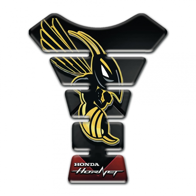 Honda Tank Fuse Black Red Base Print and Hornet Logo Edition 