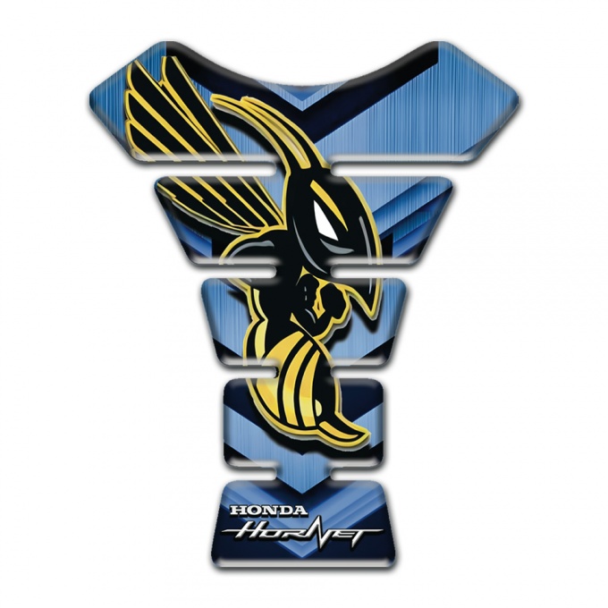 Honda Tank Protector Blue Black Background and Hornet Style 