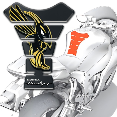 Honda Tank Pad Protector Graphite Effect Base and Hornet Logo 
