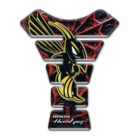 Honda Tank Protector Unique 3D Spider web Design and Hornet Logo 