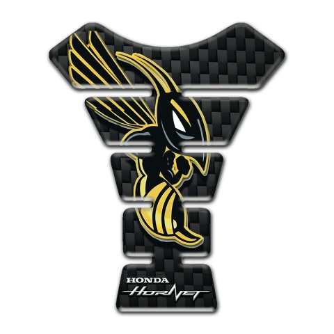 Honda Tank Guard Pads Black Fibers Design Hornet Style 