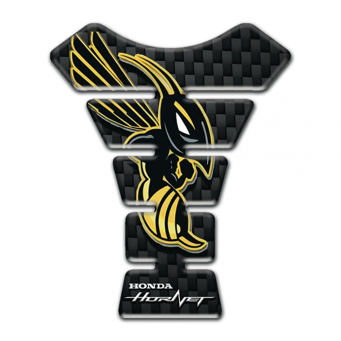 Honda Tank Guard Pads Black Fibers Design Hornet Style 