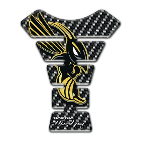 Honda Tank Pad Protector Metal Carbon Style and Hornet Logo 