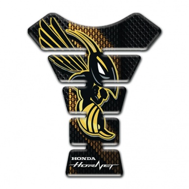 Honda Tank Pad Motorbike Black Brown bottom Design and Hornet Logo 