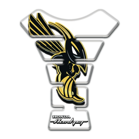 Honda Tank Guard Pads White Edition with Hornet Logo 