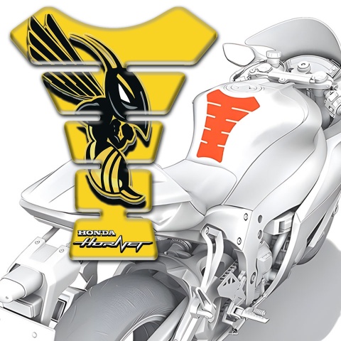 Honda  Tank Pad Motorbike Yellow Edition with Hornet Logo 