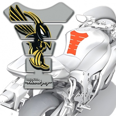 Honda Tank Guard Pads Grey Edition with Hornet Logo 