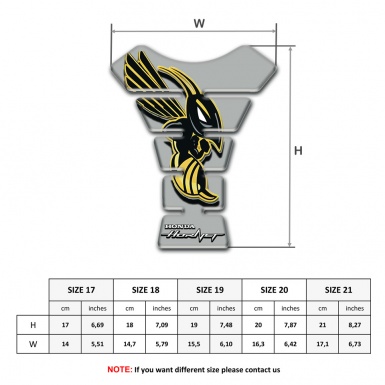 Honda Tank Guard Pads Grey Edition with Hornet Logo 