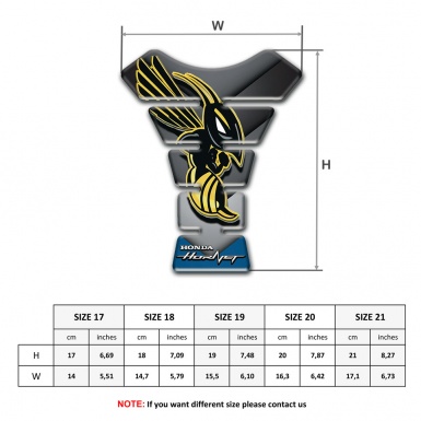 Honda Tank Pad Protector Hornet Logo Amazing Design 