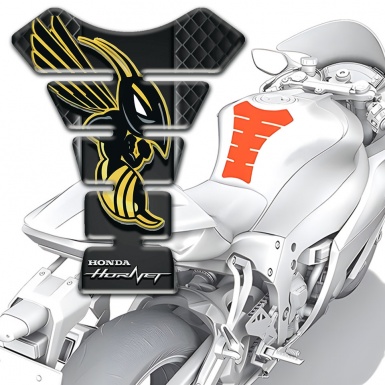 Honda Tank Protector dark Mesh Style Hornet Logo 